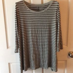 Lane Bryant black and grey long sleeve shirt